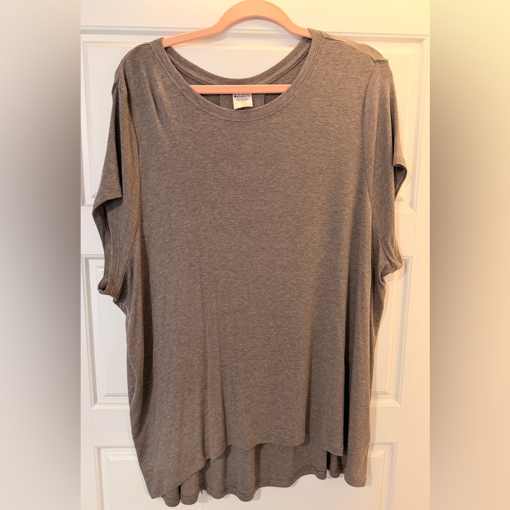 Athleta Light Brown Short Sleeve Tee
